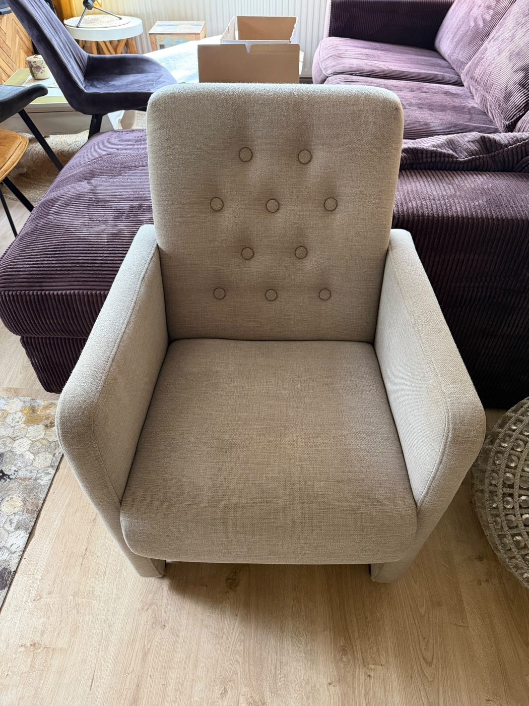 Fauteuil na professionele reiniging